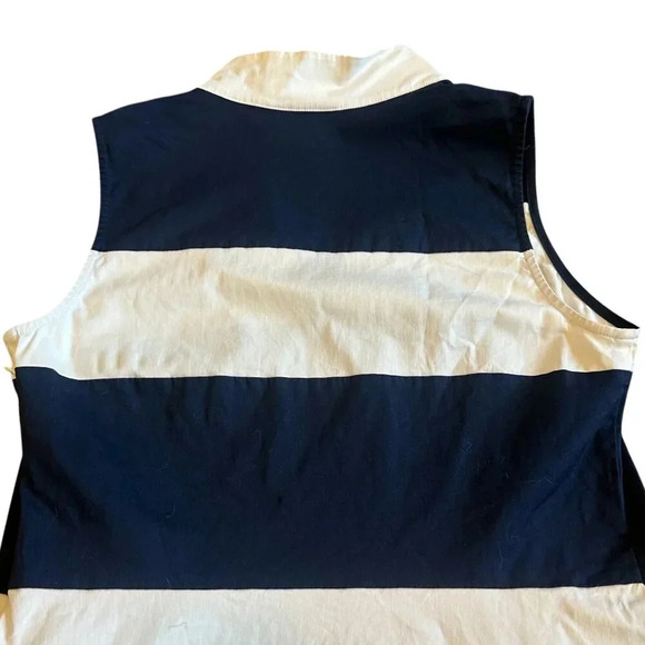 Sail to Sable STS Navy White Stripe Dress Sleeveless Sheath Size Small Women's - Picture 7 of 10